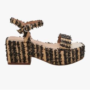 Katy Perry Busy Bee Strappy Platform Sandal Heel Size 8